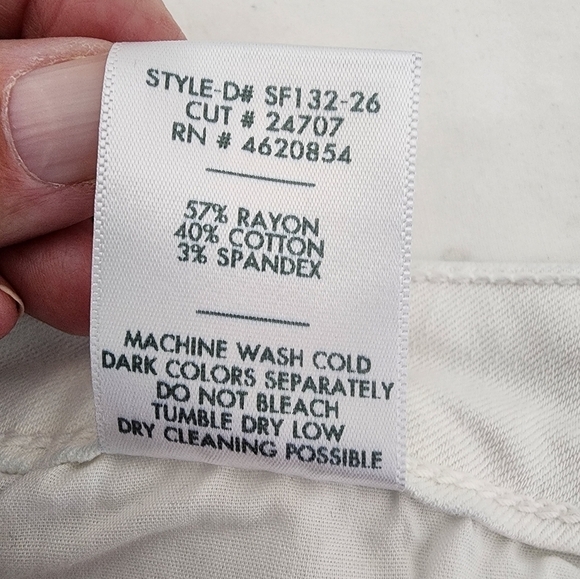 Just Black Skinny White High Waist Jeans Size 29 - Picture 10 of 13